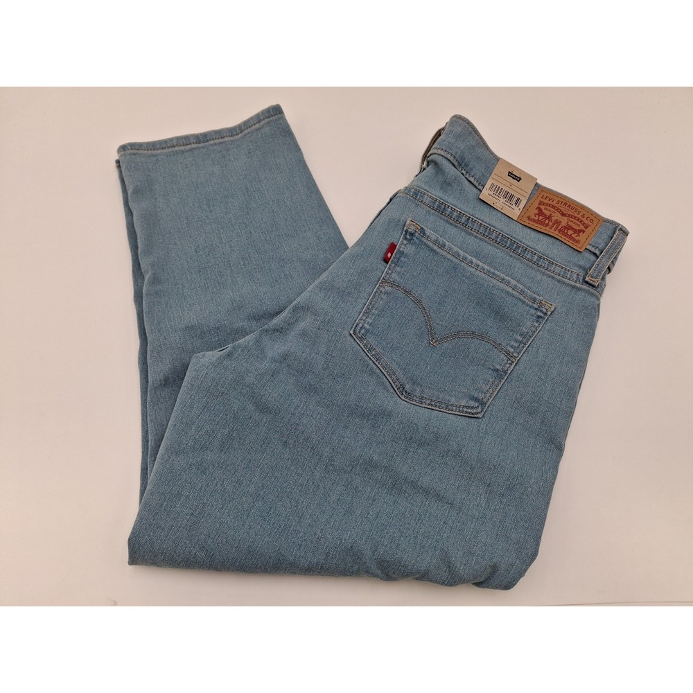 Levis 311 Shaping Skinny Capri Jeans Light Blue Wash Womens Size 12 31 NEW